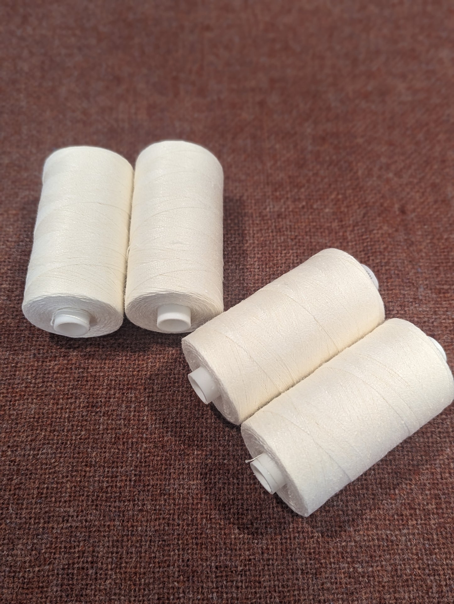 40/2 Bleached White Linen Thread 500m