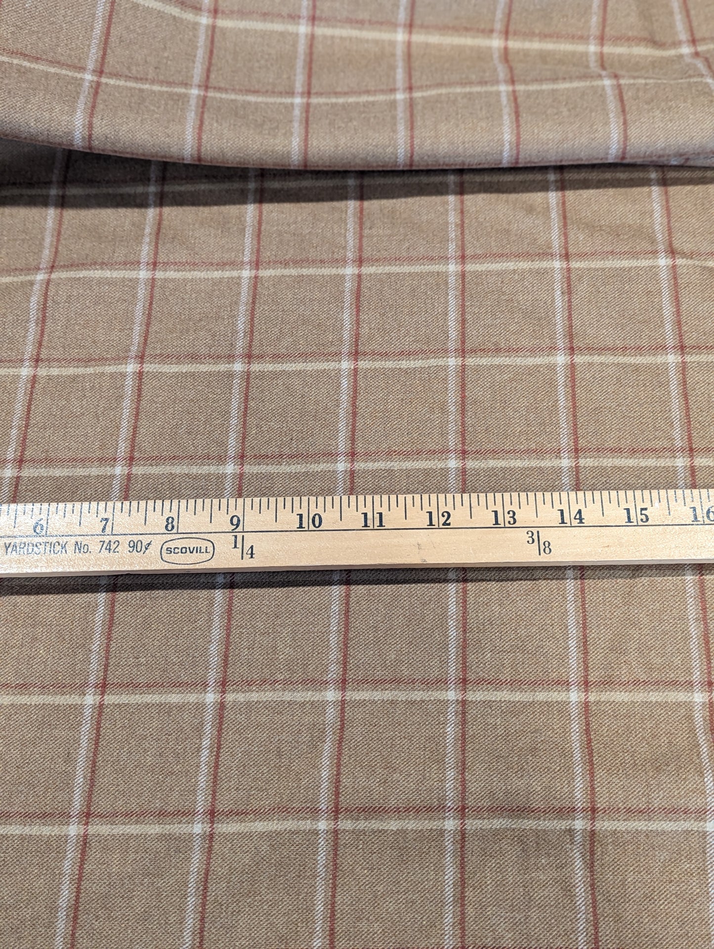 Buff Windowpane Wool