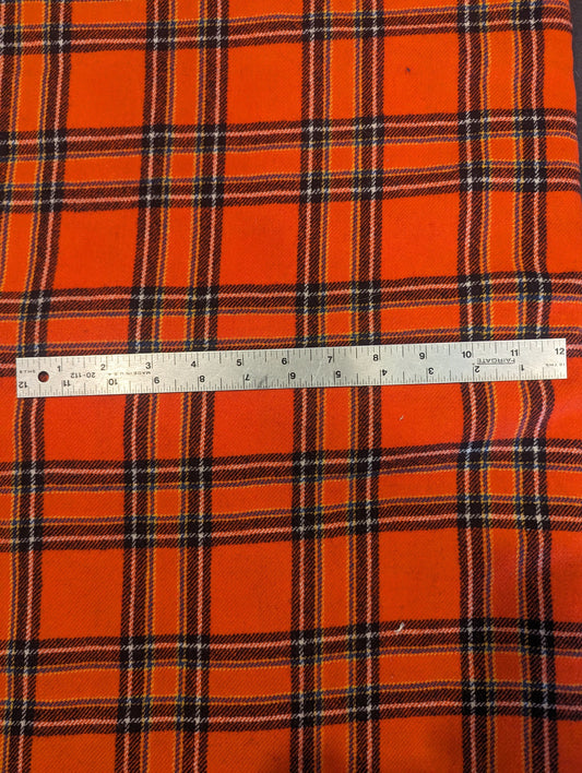 Madder Orange Plaid Piece