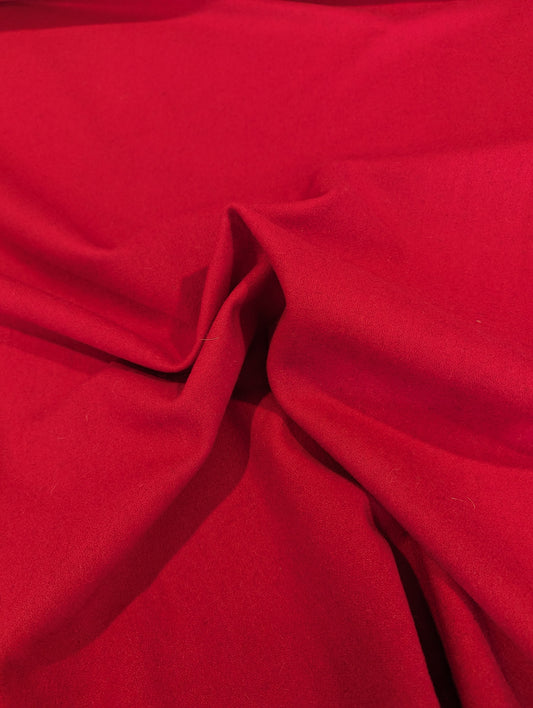 Crimson red wool